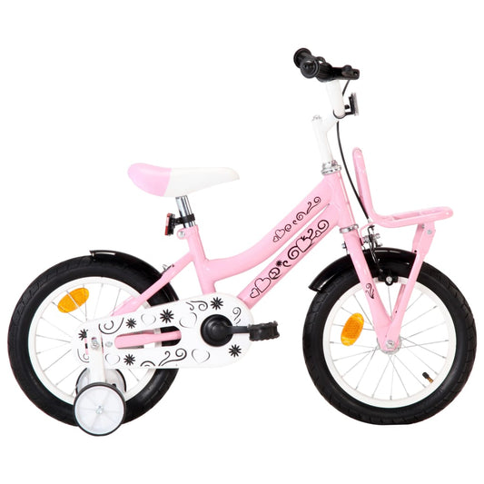 Kinderfiets Met Voordrager 14 Inch Wit En