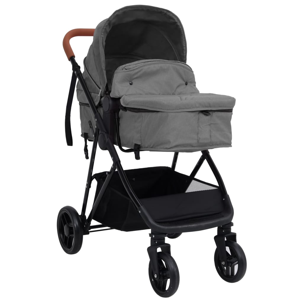 Kinderwagen Staal En Zwart