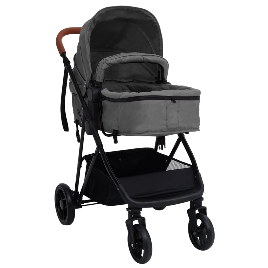 Kinderwagen Staal En Zwart