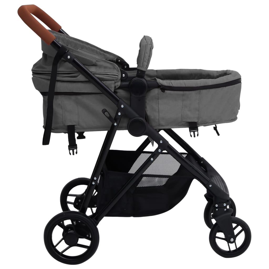 Kinderwagen Staal En Zwart