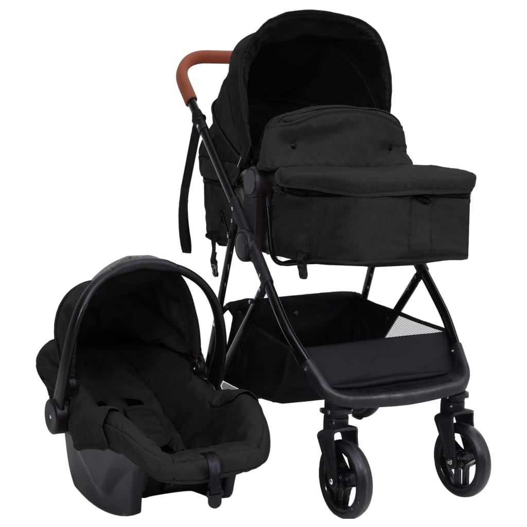 Kinderwagen Staal En Zwart