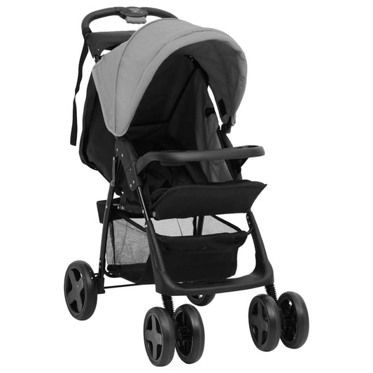 Kinderwagen Staal En Zwart