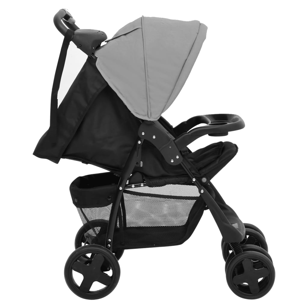 Kinderwagen Staal En Zwart