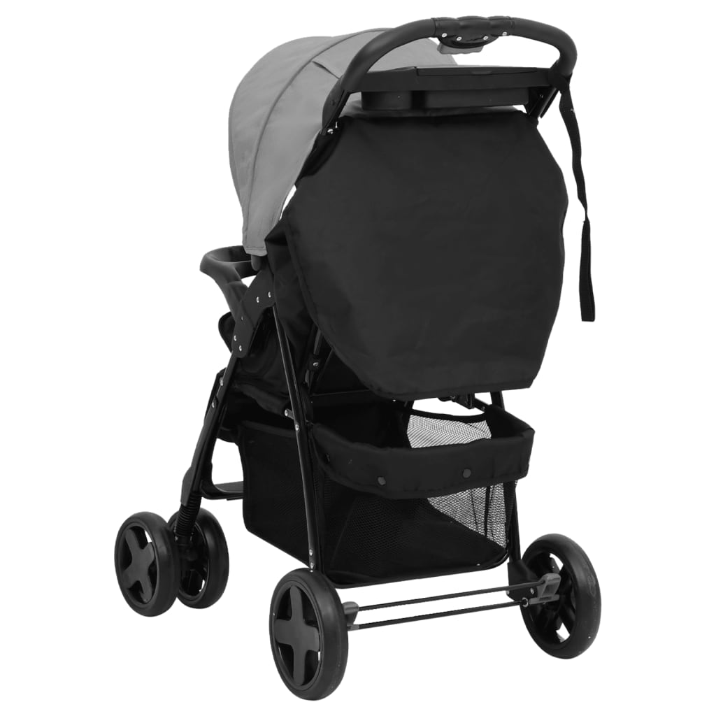 Kinderwagen Staal En Zwart