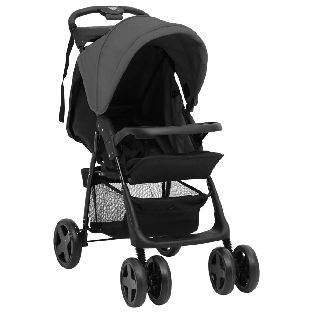 Kinderwagen Staal En Zwart