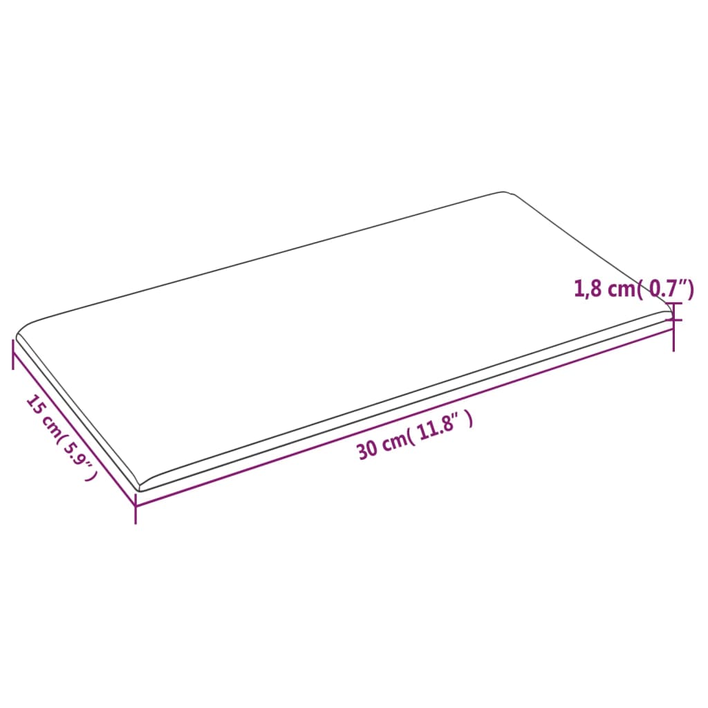 Wandpanelen 0,54 M² Kunstleer Grijs