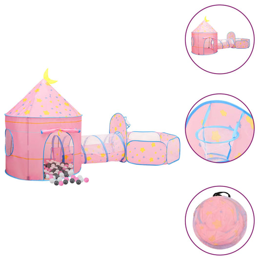 Kinderspeeltent Met 250 Ballen 301X120X128 Cm Roze