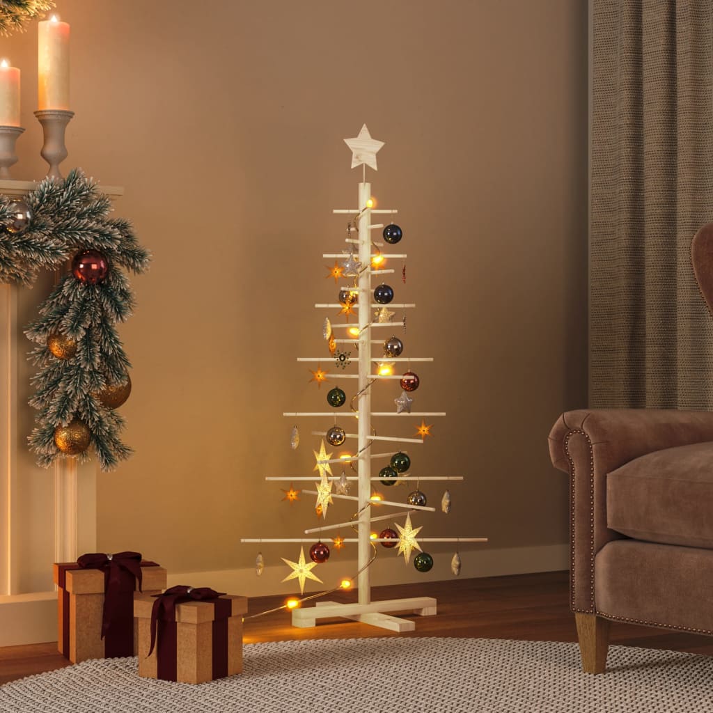 Kerstdecoratie Kerstboom Massief Grenenhout