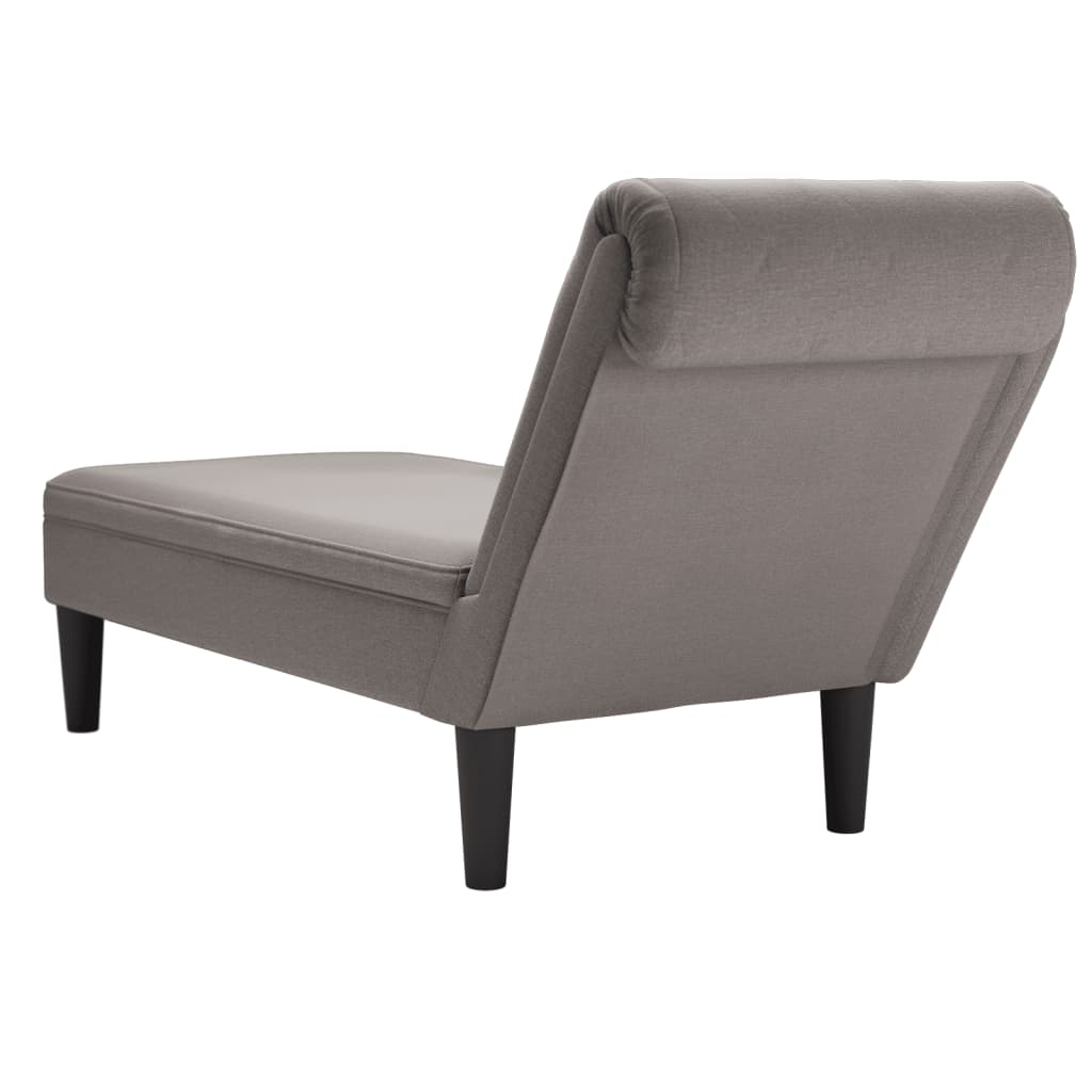 Chaise Longue Met Kussen En Rechterarmleuning Stof