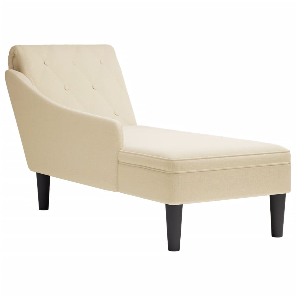 Chaise Longue Met Kussen En Rechterarmleuning Stof