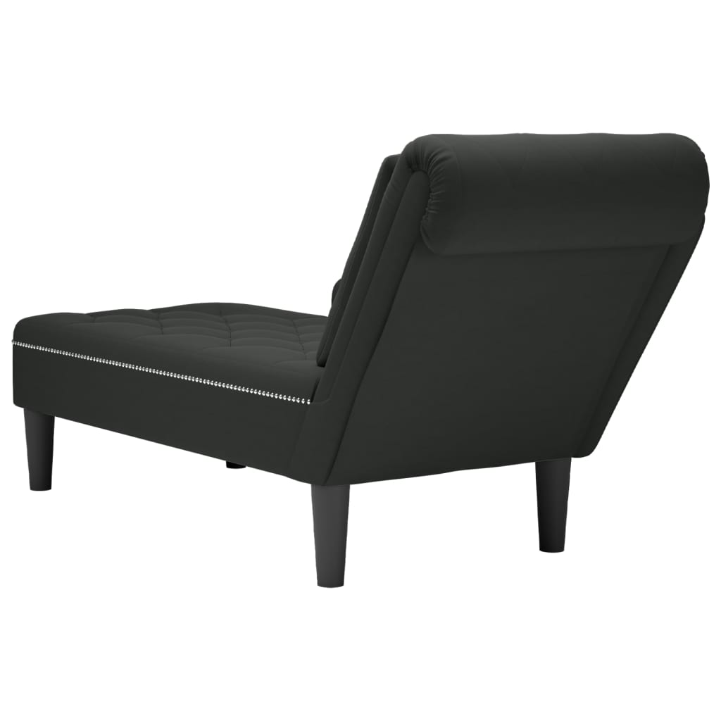 Chaise Longue Met Kussen En Rechterarmleuning Fluweel