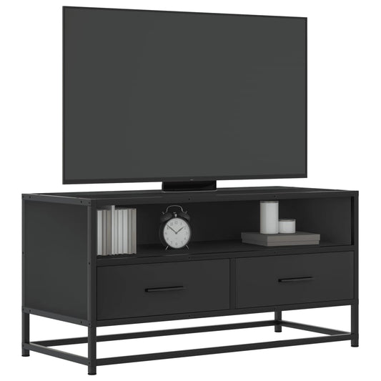 Tv-Meubel 80X34,5X40 Cm Bewerkt Hout En Metaal