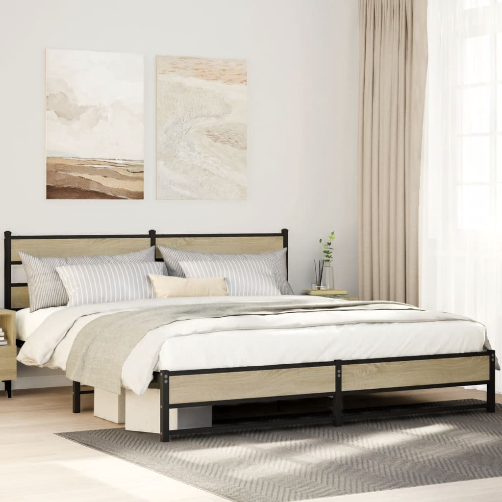 Bedframe Zonder Matras Metaal Kleurig