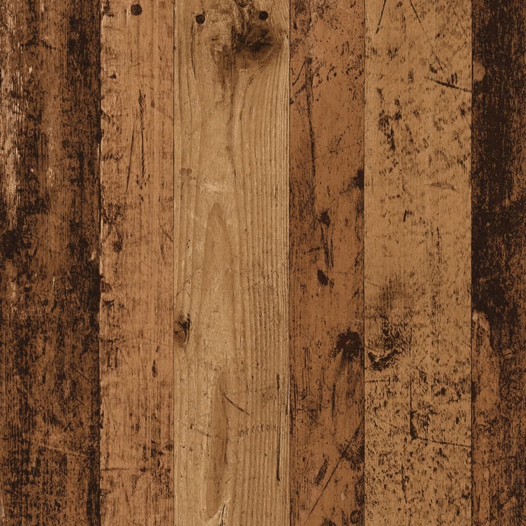 Badkamerkast 65X33X60 Cm Bewerkt Hout Oud Houtkleurig