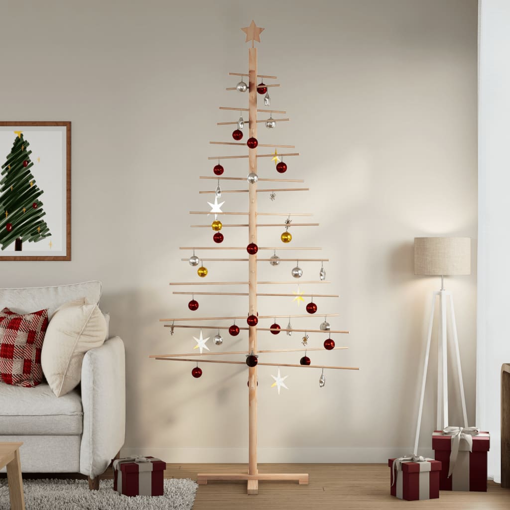 Kerstdecoratie Kerstboom Massief Grenenhout