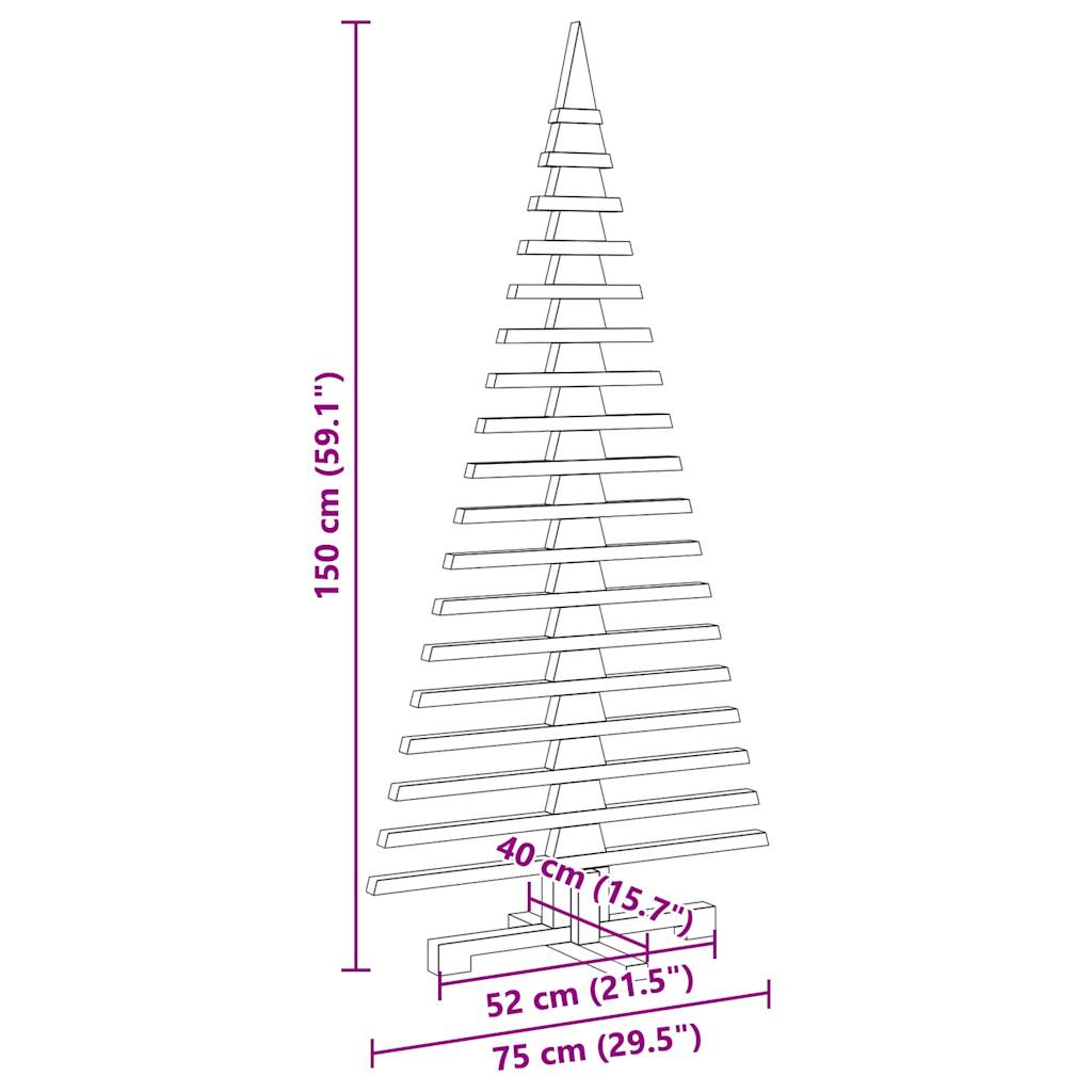 Kerstdecoratie Kerstboom Massief Grenenhout