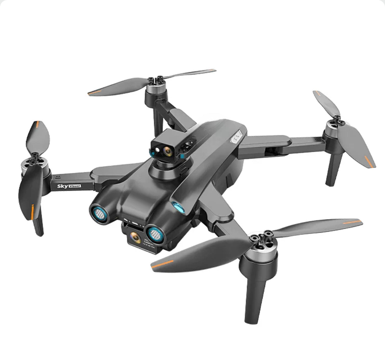 AE6 : Drones Pro - 8K Camera 4K Full HD Dual-Lens Camera GPS + Obstacle Avoidance - Zwart